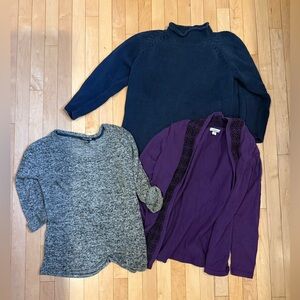 3/$17! Bundle of 3 size small sweaters